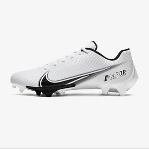 Nike Vapor 360 Speed cleats, white with black accents, Men’s size 8.5